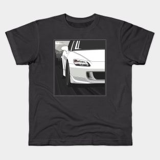 Honda S2000 AP2 Rolling - Championship White Kids T-Shirt